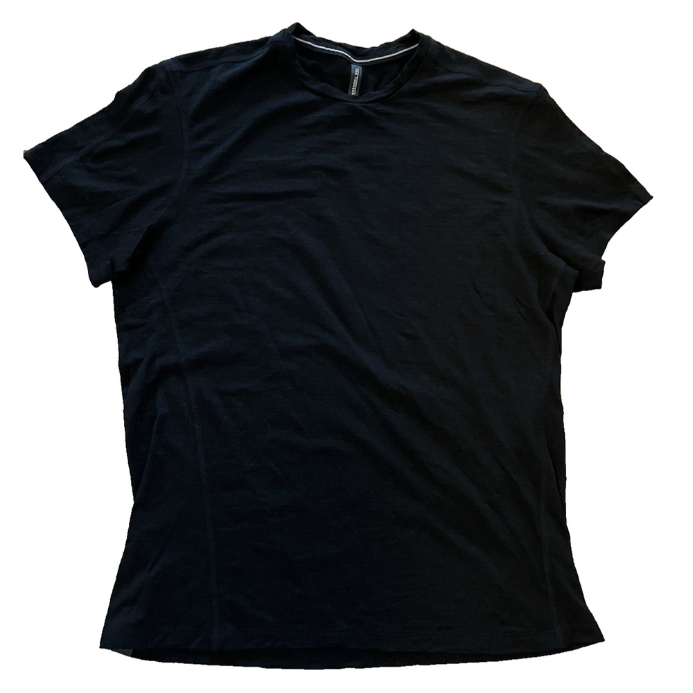 Ten Thousand The Merino Shirt Mens Large Black Tee T-Shirt Athletic Running Wool